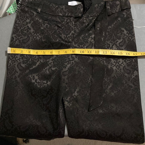 Symmetry cropped trousers floral print, prune color background Size M - Picture 13 of 14